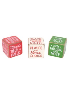 DEMDACO DEMDACO Party Starter Dice Amazing Colorful 2 x 2 MDF Wood Christmas Activity Game  - Image 4