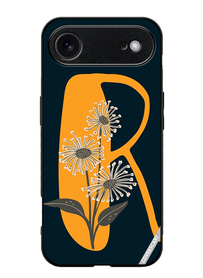 COVERSCART Protective Case Cover For Apple iPhone 17 Air Alphabet R Design Black