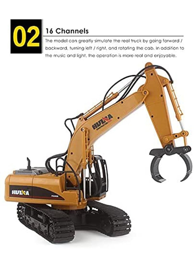 HUINA HUINA RC Excavator 2.4Ghz Electric Remote Control Toy Bulldozer For Kids and Adult(1570)  - Image 5