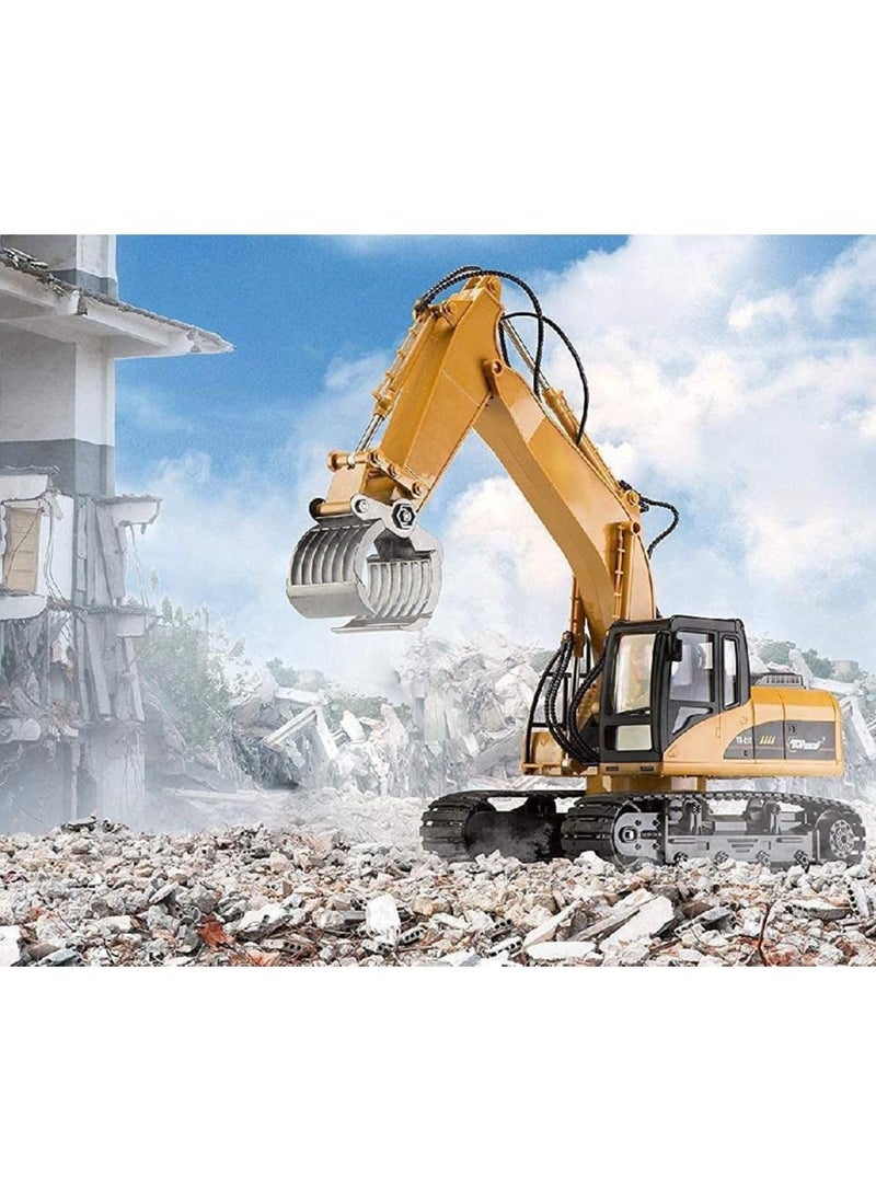 HUINA HUINA RC Excavator 2.4Ghz Electric Remote Control Toy Bulldozer For Kids and Adult(1570)  - Image 2