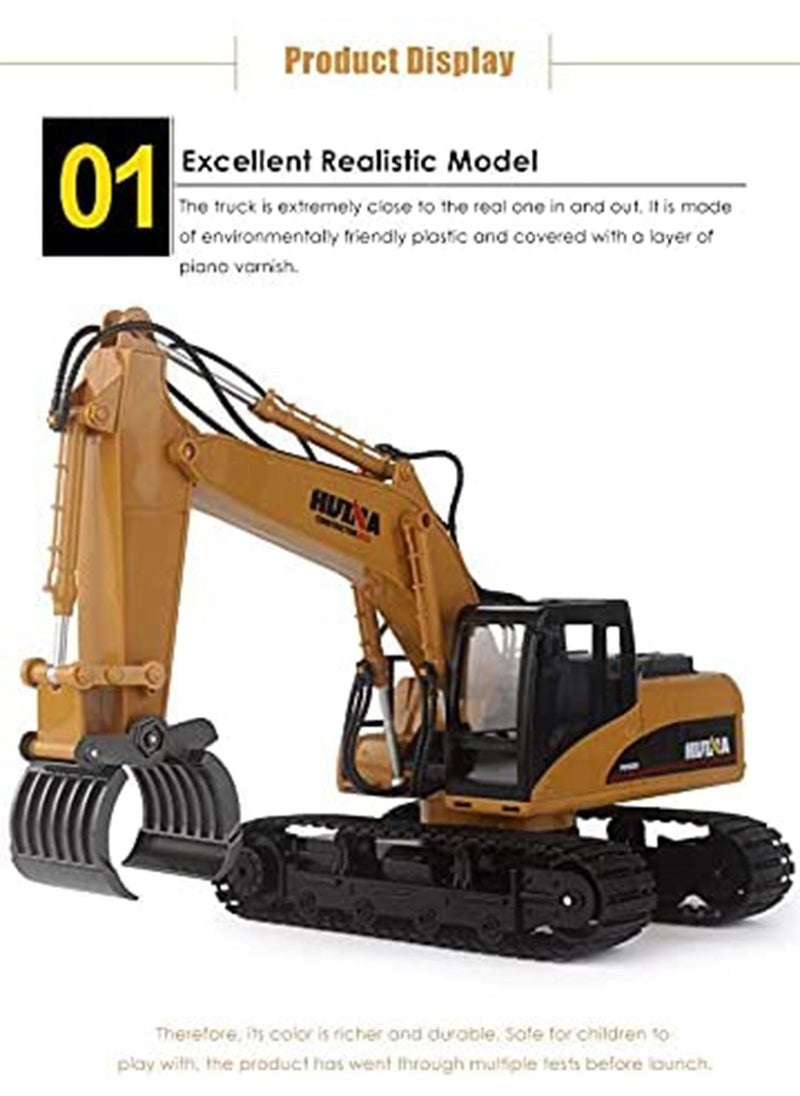 HUINA HUINA RC Excavator 2.4Ghz Electric Remote Control Toy Bulldozer For Kids and Adult(1570)  - Image 4