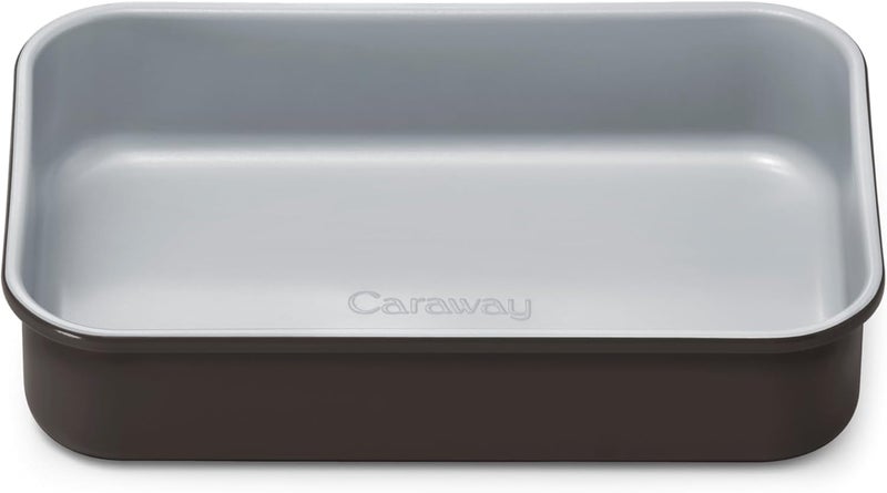 Caraway Nonstick 9” x 6.5” Small Rectangle Baking Pan – Non-Toxic, PTFE & PFOA Free – Aluminized Steel Core – Deep Ceramic Baking Pan for Casseroles, Lasagna & More - Black - Image 1