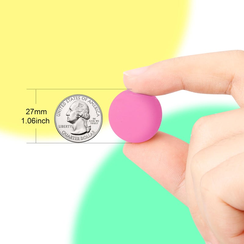 Pllieay 48 Pieces Glow in the Dark Bouncing Balls bulk, 27mm Small Bouncy Balls for Kids Glowing Party Favors, Classroom Prizes, Birthdays Gift - Image 2