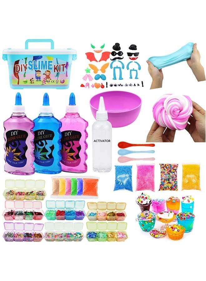 Beauenty DIY Slime Kit for Girls Boys Stress Relief Toy Kids Art Craft Crystal Clear Slime Girls Toys Gifts for Kids Age 6+ Year Old ﻿ - Image 1