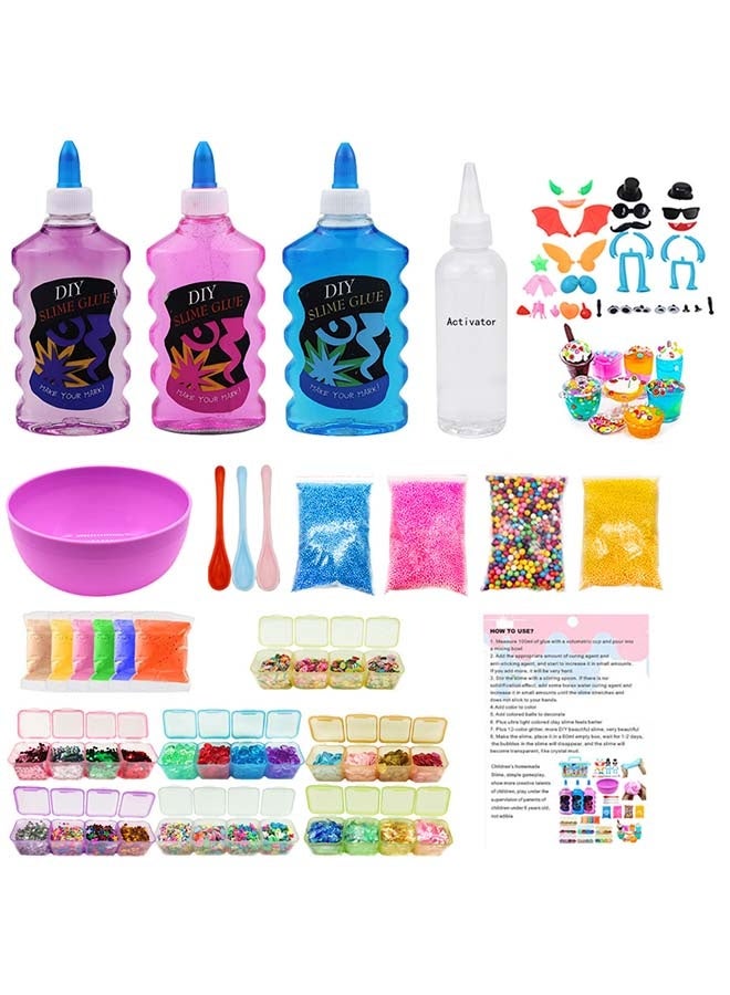 Beauenty DIY Slime Kit for Girls Boys Stress Relief Toy Kids Art Craft Crystal Clear Slime Girls Toys Gifts for Kids Age 6+ Year Old ﻿ - Image 2