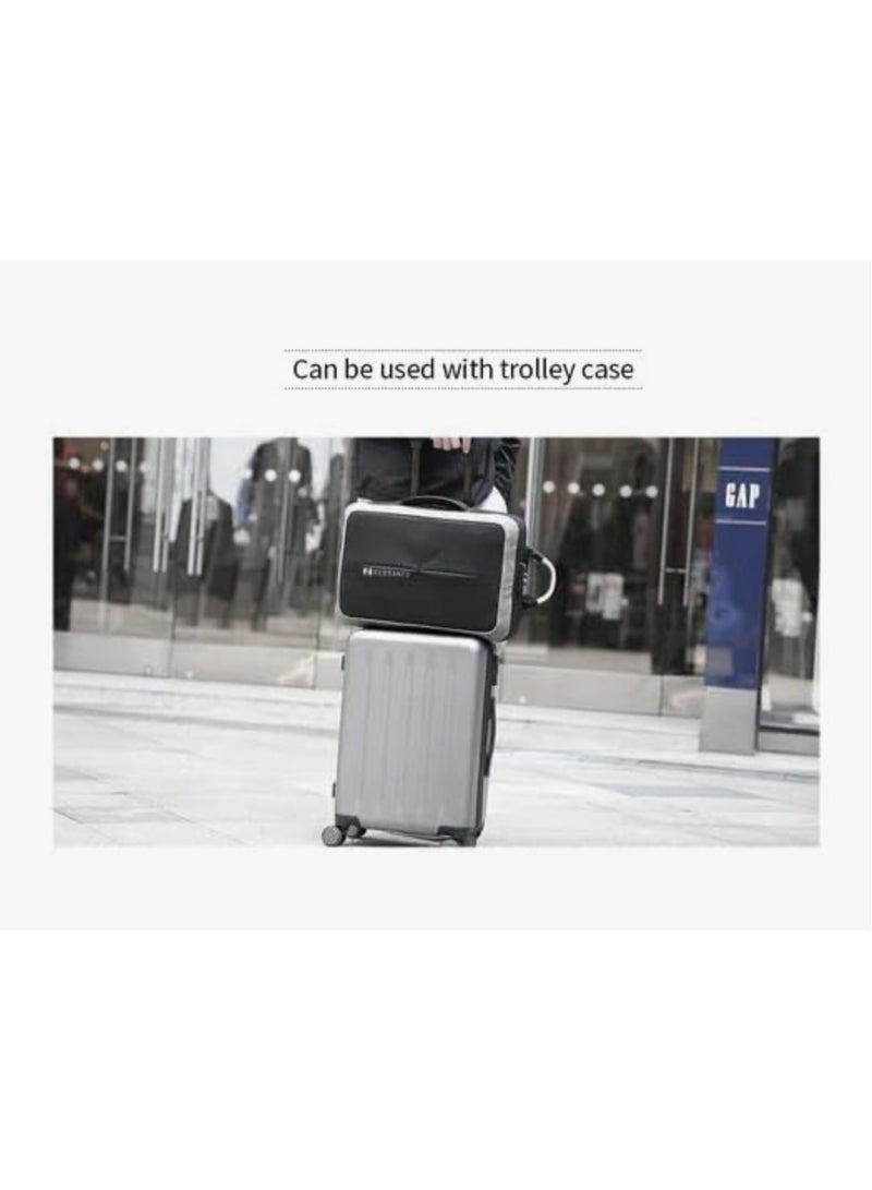 N Elegance 15.6 inch Laptop Backpack Large Capacity School Bag USB Charging Port Water Resistant Grey - Image 5