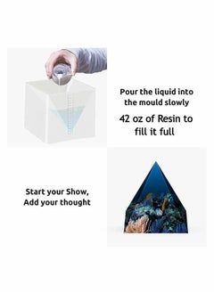 Y&D DIY Pyramid Resin Mold Set Large Silicone Molds Jewelry Making Craft Tool for Ornament and Home Decoration  - Image 4