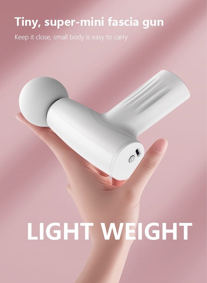 Mini Massage Gun Percussion Deep Tissues Muscle Massager Gun With 6 Speeds Massage Device Super Quiet Portable Electric Handheld Body Massager For Back Neck Pain Relief - Image 1