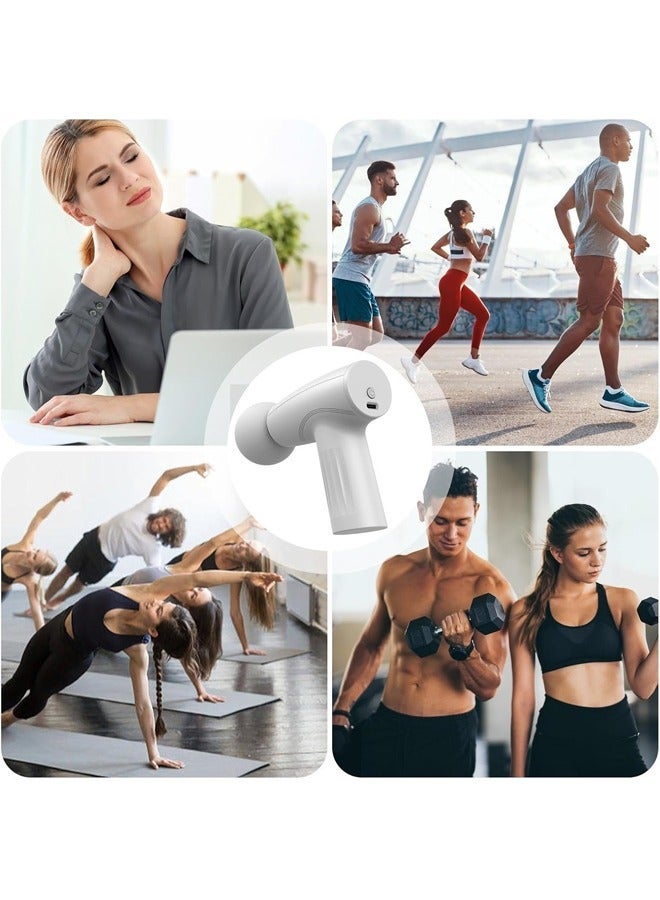 Mini Massage Gun Percussion Deep Tissues Muscle Massager Gun With 6 Speeds Massage Device Super Quiet Portable Electric Handheld Body Massager For Back Neck Pain Relief - Image 2
