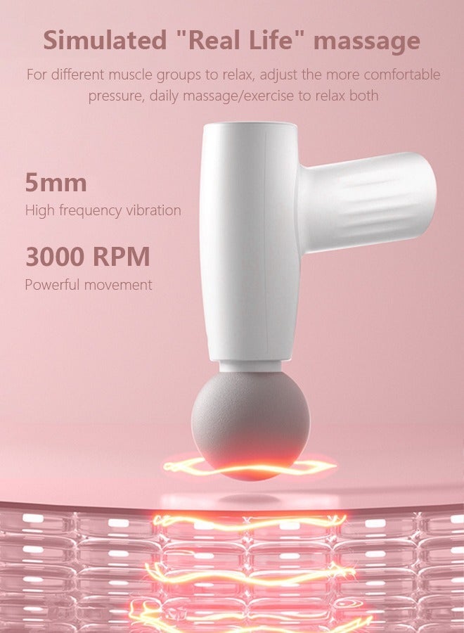 Mini Massage Gun Percussion Deep Tissues Muscle Massager Gun With 6 Speeds Massage Device Super Quiet Portable Electric Handheld Body Massager For Back Neck Pain Relief - Image 3