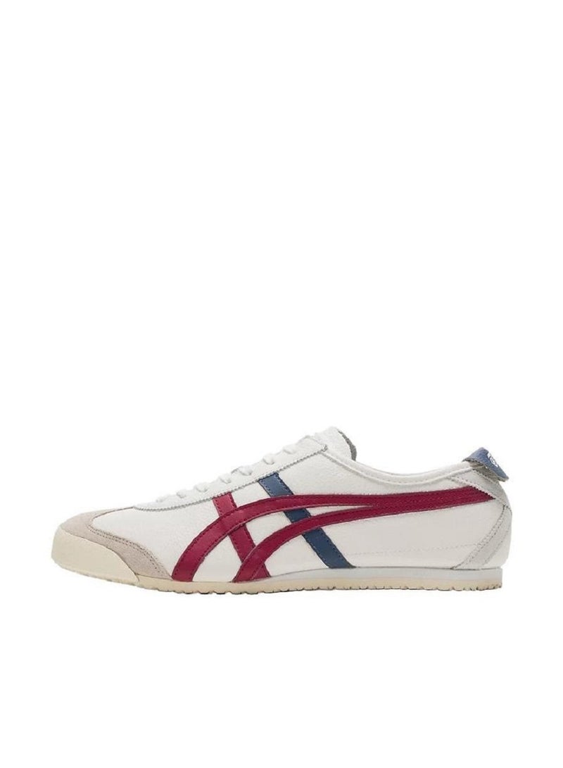 Onitsuka Tiger Mexico 66 Athlesiure Sneakers White/Red/Navy Blue For Women/Men/Students - Image 1