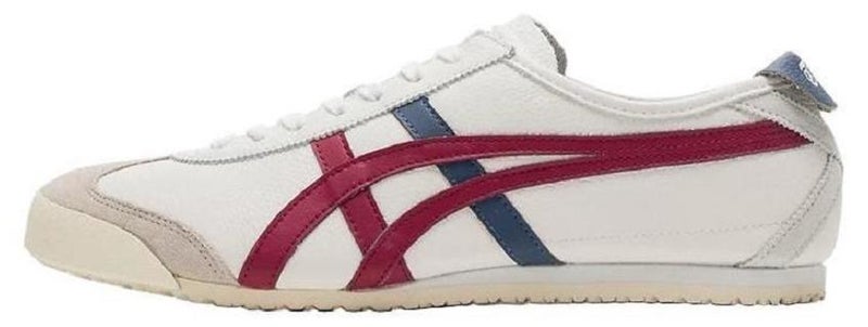 أونيتسوكا تايجر حذاء رياضي مكسيكو 66 الرياضي أبيض/أحمر/أزرق بحري للنساء/الرجال/الطلبة - Image 1