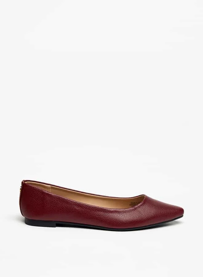 فلورا بيلا من شو إكسبرس Women Solid Slip-On Pointed Toe Ballerina Shoes