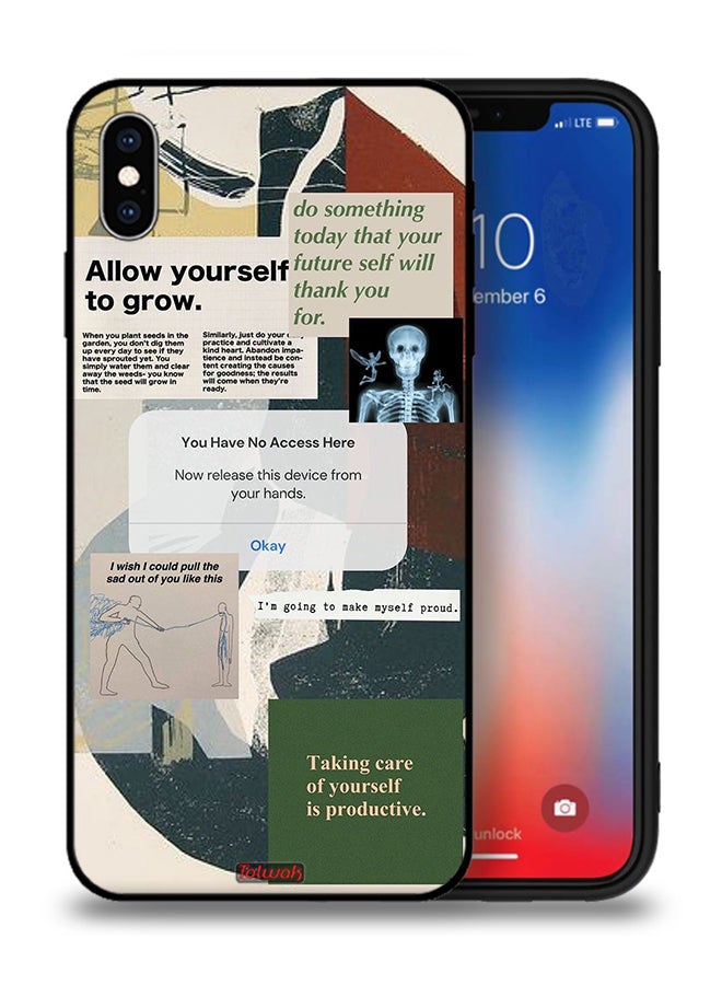 Tolwak Apple iPhone XS Protective Case Allow Yourself To Grow - Image 1