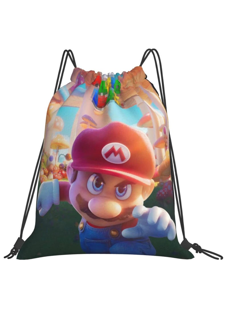 Cartoon Bundle Pocket Backpack for Children's Leisure Load Reduction, Student Large Capacity Printed Backpack
