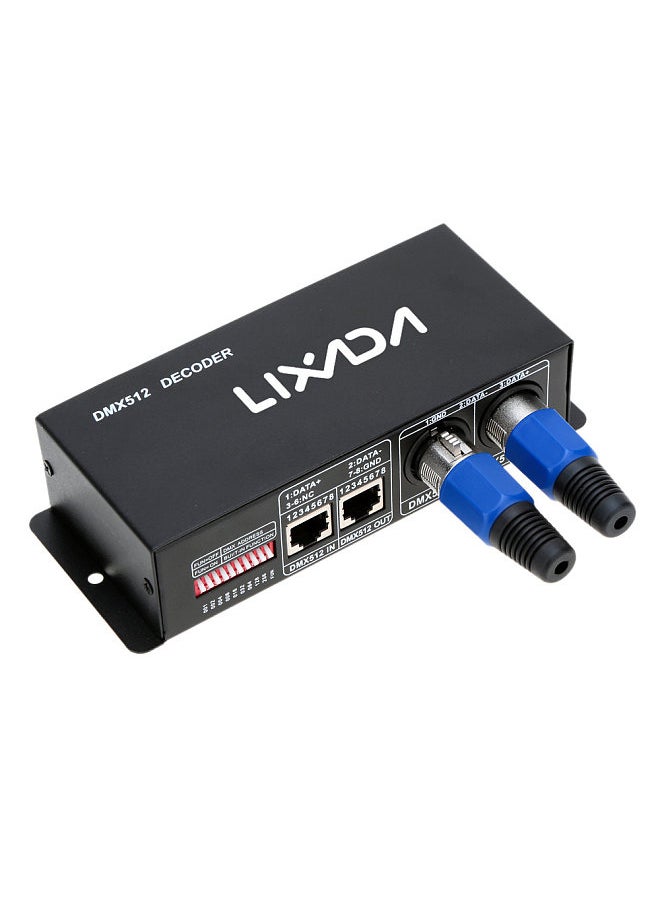 LIXADA - DMX512 4CH*4A Decoder LED Controller 4 Channels Driver RGBW LED Strip Light DC12V-24V - Image 1
