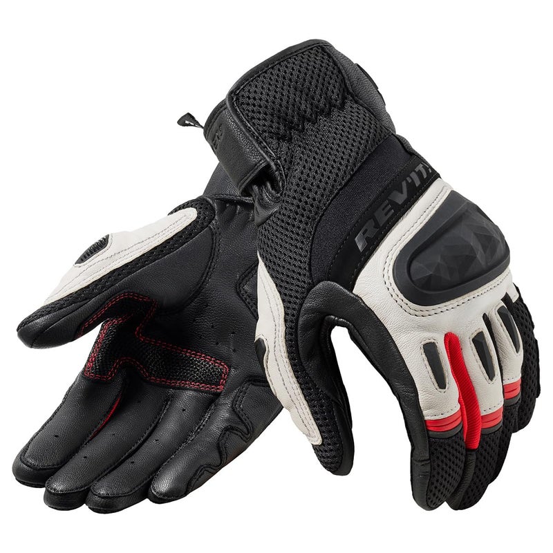 REVIT Dirt 4 Adventure Motorcycle Gloves BlackRed Small