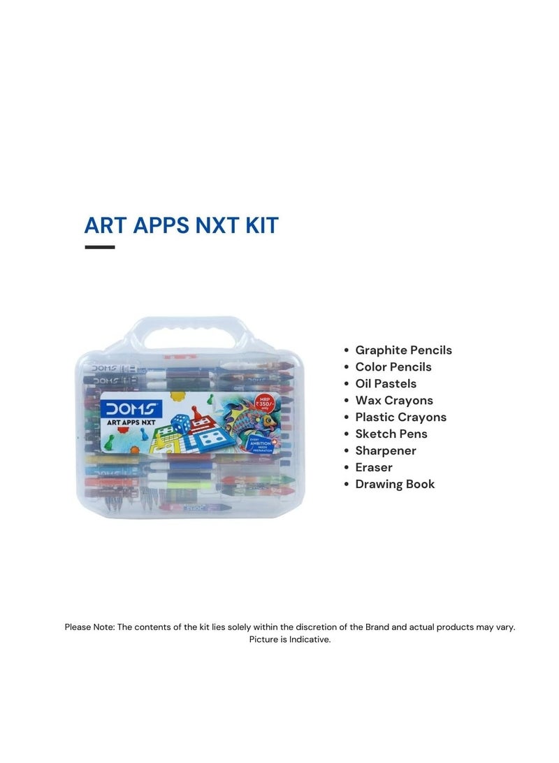DOMS 71-Piece Art Apps Kit For School Assorted Colours - Image 4