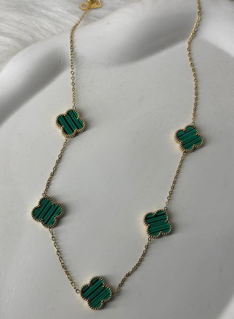 Maya accessories ( necklace ) stainless steel (GREEN) 
