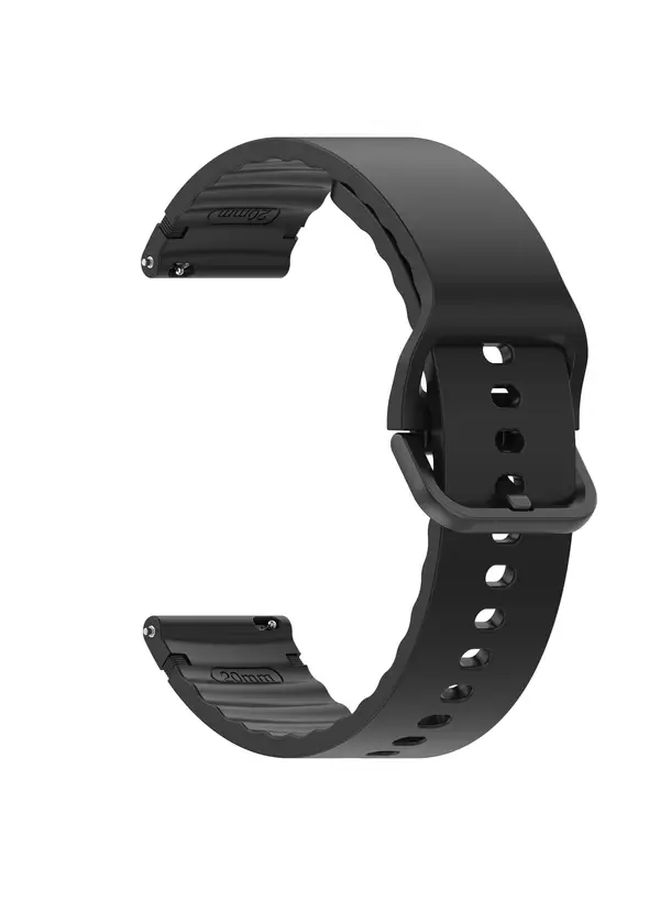 For Samsung Galaxy Watch Cases 20mm Starlight Heavy Duty Wave Pattern Strap with Colored Clasp Compatible with Smartwatch - Image 3