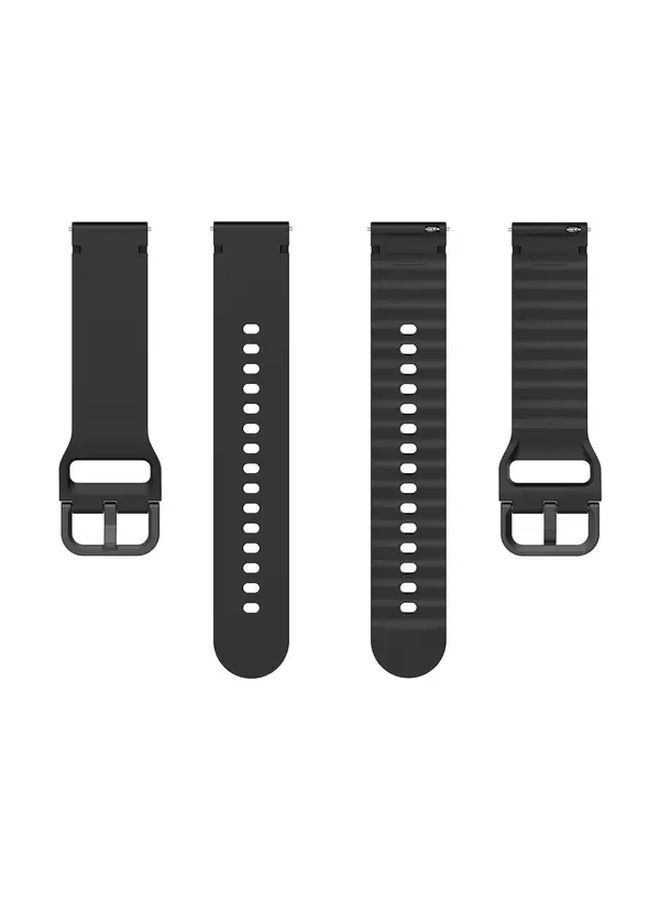 For Samsung Galaxy Watch Cases 20mm Starlight Heavy Duty Wave Pattern Strap with Colored Clasp Compatible with Smartwatch - Image 5