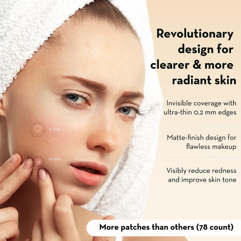 LE GUSHE Korean Pimple Patches for Face (78 Dots) - Hydrocolloid Acne Patches with Tea Tree Oil - Invisible Zit Stickers - Dermatologist Tested - Korean Skin Care - Image 3