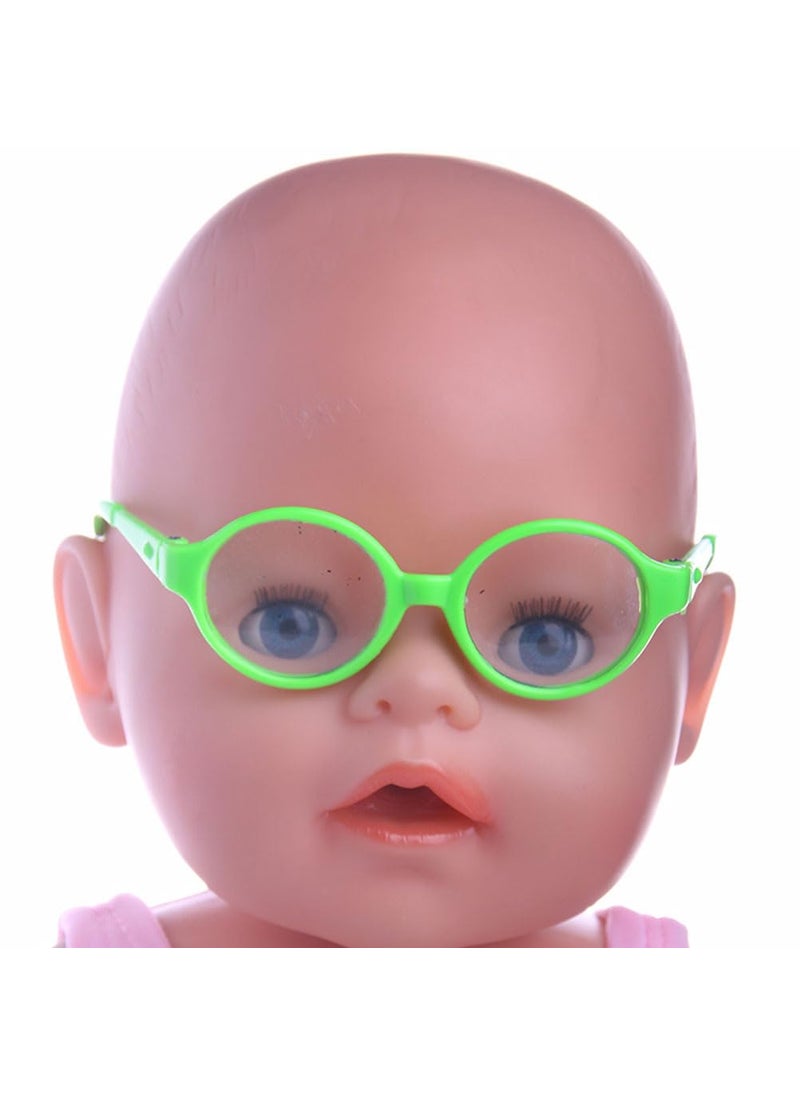 Toyvian Girl Toys 3 Pairs Doll Glasses Doll Eyeglasses Miniature Plastic Glasses Round Glasses Frame Mini Glasses for 18 Inches Dolls Toy  - Image 3