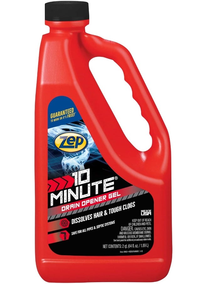 Zep - ZEP ZHCR64NG6 10 Minutes Hair Clog Remover, 64 oz - Image 1