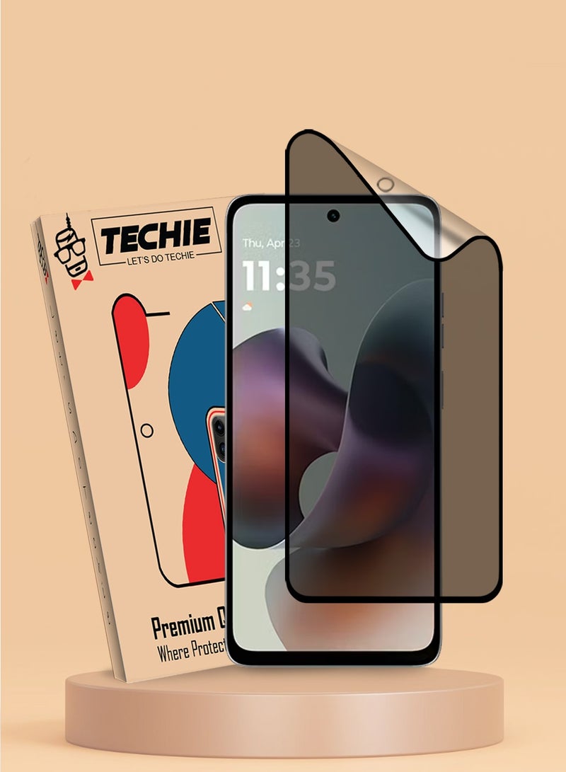Techie Full Cover Matte Ceramic Privacy Screen Protector for Motorola Moto G75 / Moto G56 / Moto G35 / Motorola Moto G05 / Moto G15 – Anti Fingerprint, Bubble Free Easy Installation - Image 1