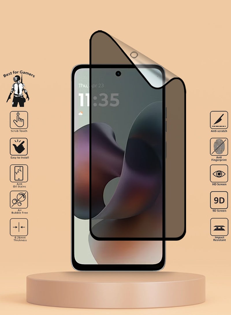 Techie Full Cover Matte Ceramic Privacy Screen Protector for Motorola Moto G75 / Moto G56 / Moto G35 / Motorola Moto G05 / Moto G15 – Anti Fingerprint, Bubble Free Easy Installation - Image 2