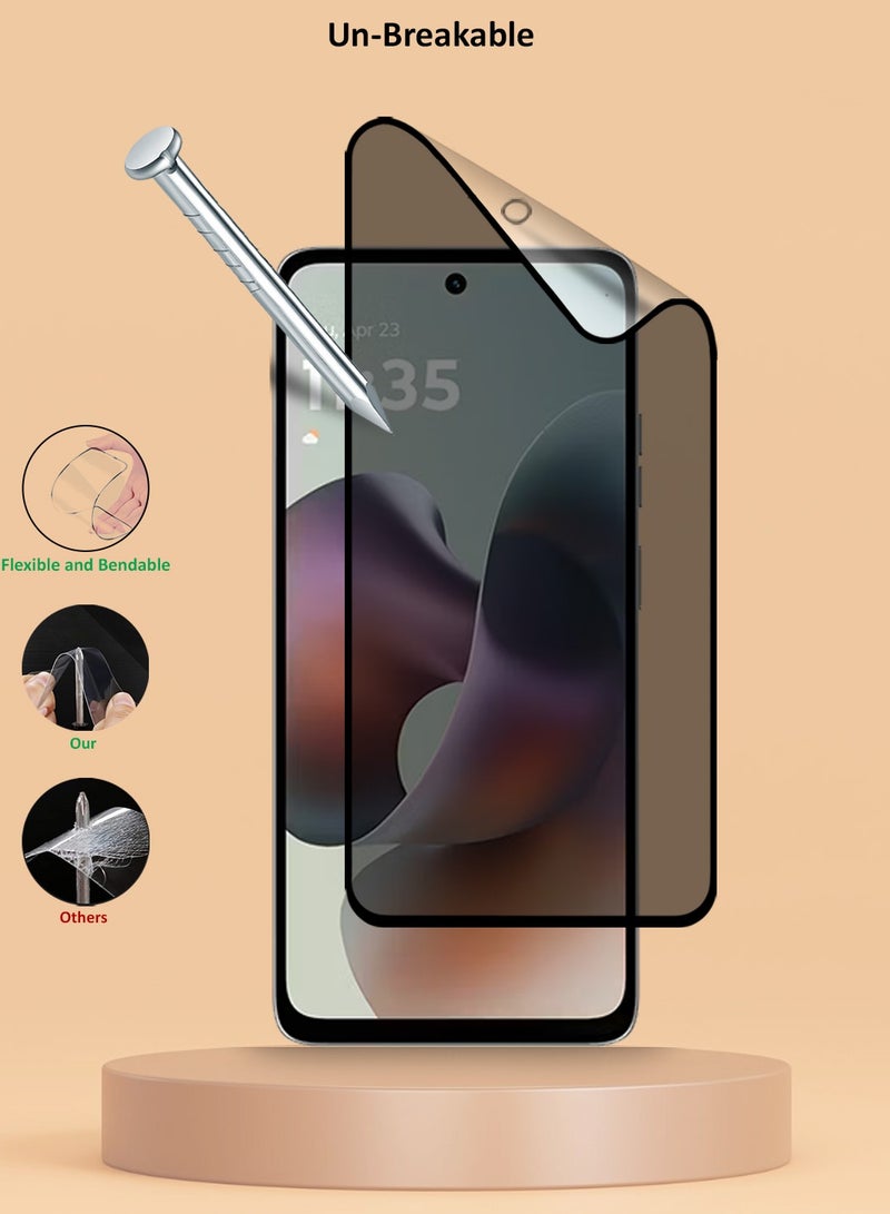 Techie Full Cover Matte Ceramic Privacy Screen Protector for Motorola Moto G75 / Moto G56 / Moto G35 / Motorola Moto G05 / Moto G15 – Anti Fingerprint, Bubble Free Easy Installation - Image 5