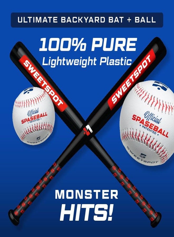 SweetSpot Baseball SweetSpot Plastic Bat and Ball Combo Set | 28” Length | Backyard Baseball Set for Youth, Kids, Teens, and Adults - Image 5