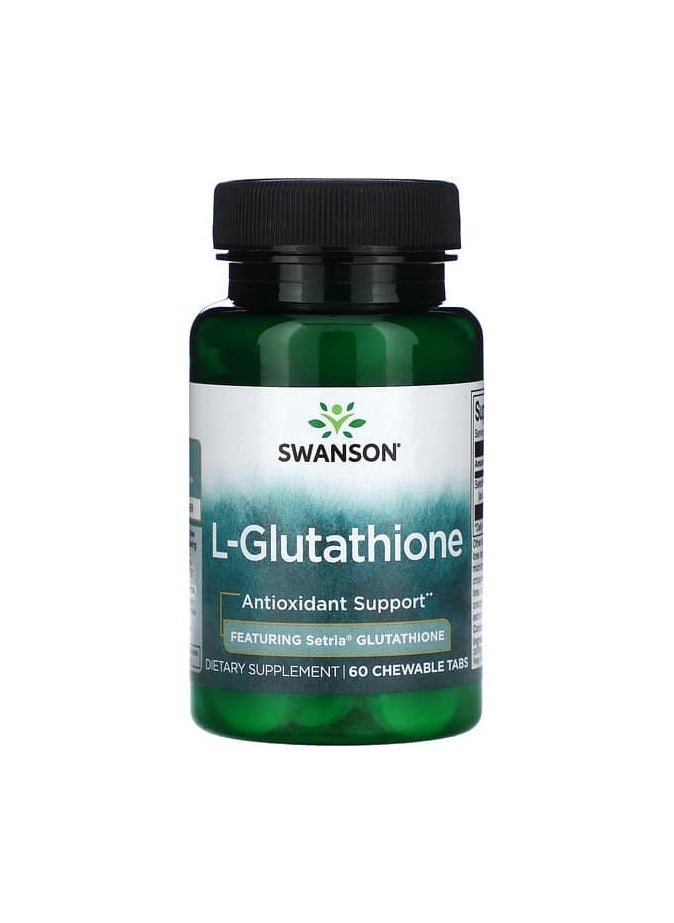 SWANSON - L-Glutathione, 60 Chewable Tabs - Image 1
