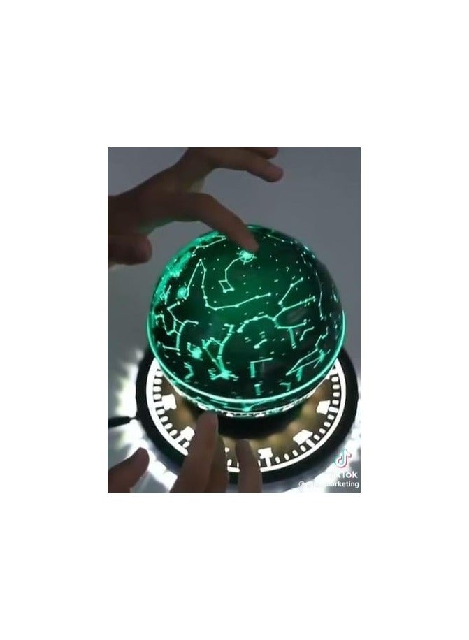 FIPKA Magnetic Floating Globe 6 Inch,Gravity Floating Rotating Multi-Colour Earth Globe with Clock Base Touch Switch for Home Office Desk Decoration - Image 4