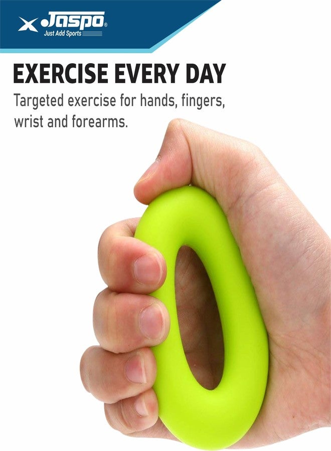 jaspo Thermoplastic Polyurethane Premium TPU Hand Gripper Ring Shaped Band For Hand Strengthening & Orthopedic Therapy,Stress Relief Durable Round Shape Grip Trainer & Exerciser(Neon Green(Pack Of 1)) - Image 5