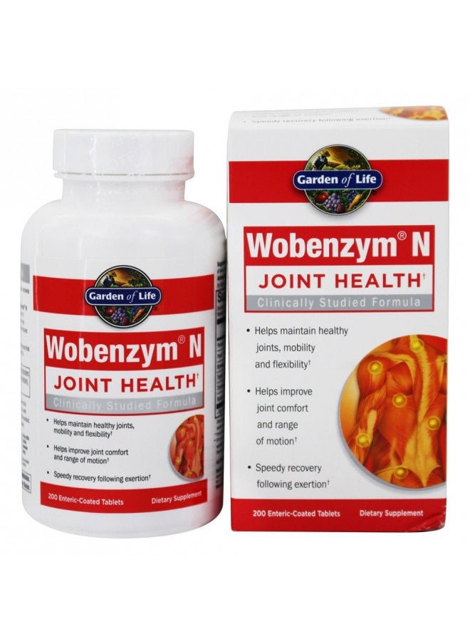Garden of Life - Garden of Life Wobenzym N, 200 Tablets - Image 1