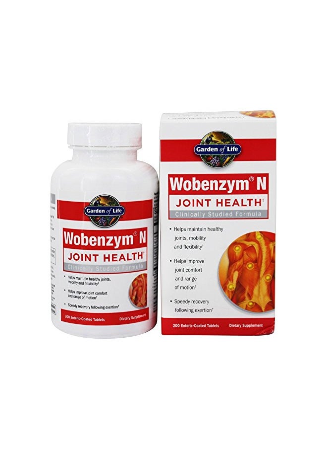 Garden of Life - Garden of Life Wobenzym N, 200 Tablets - Image 1
