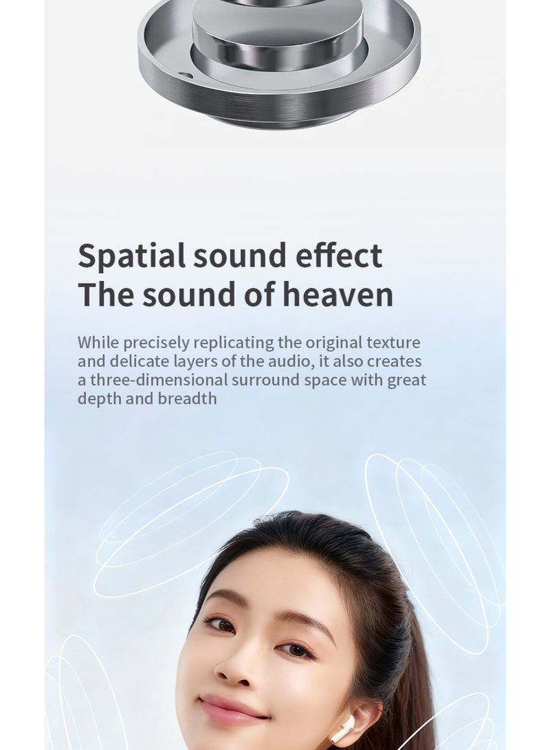 Lenovo EA175 True Wireless Earbuds - 13mm Driver, Bluetooth 5.4, 24H Battery & Low Latency Gaming- grey - Image 4