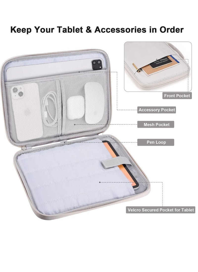 XICEN 9.7-11 Inch Tablet Sleeve Case Carrying Case for iPad/iPad Pro/iPad Air/iPad Pro Air/Samsung Galaxy Tablets Shockproof Padded Tablet Pouch Bag  - Image 4