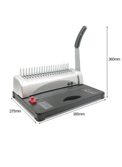 Kidle Binding Machine Comb Binding Machine 21-Holes Binding 450 Sheets Book Binder Machine with 100 PCS 3/8'' Comb Binding Spines for Letter Size A4, A5  - Image 2