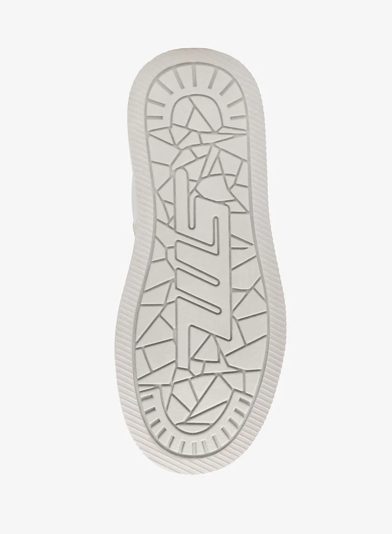 Steve Madden WHITE/SIL Dynamo Low Top Sneakers for Women | Best Price UAE