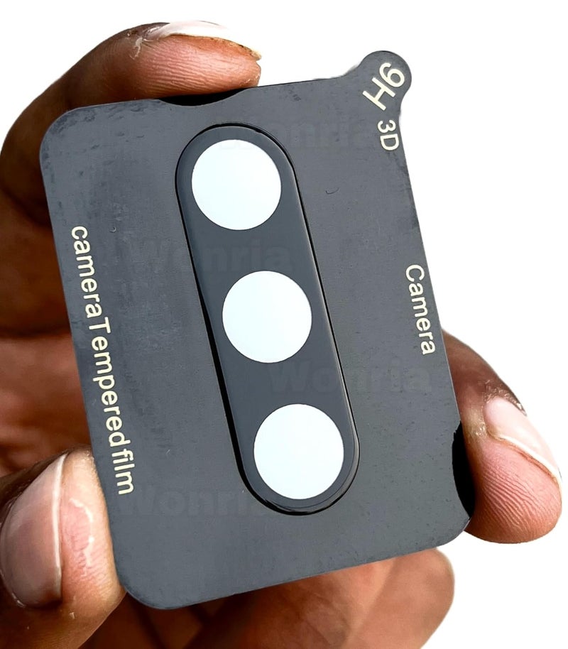 WonRia ® Pack 1- Back 3D Camera Lens Protector for Samsung A36 5G Camera Glass Protector Guard [3D Premium] - Black - Image 1