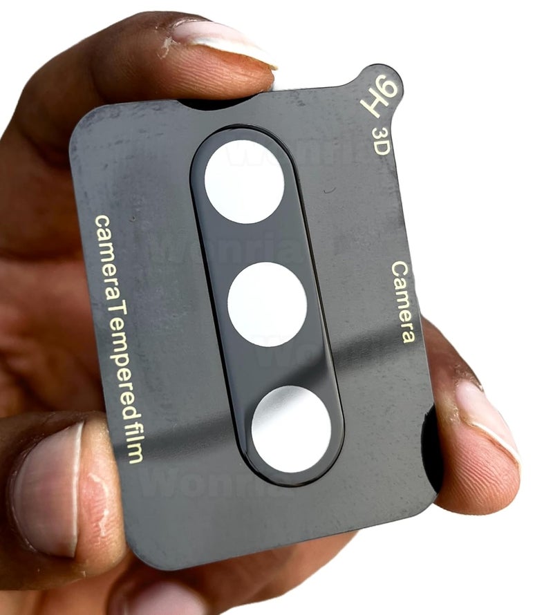 WonRia ® Pack 1- Back 3D Camera Lens Protector for Samsung A36 5G Camera Glass Protector Guard [3D Premium] - Black - Image 2