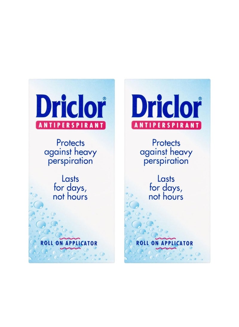 دريكلور مضاد للتعرق أبيض 20 مل، عبوتان - Image 1
