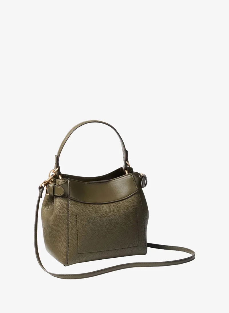 Calvin Klein Logo Turn Lock Crossbody Bag
