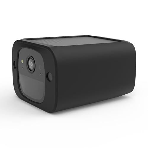 Holicfun Silicone Cover Skin for Eufy Security SoloCam S220 Camera (Black) - Image 2