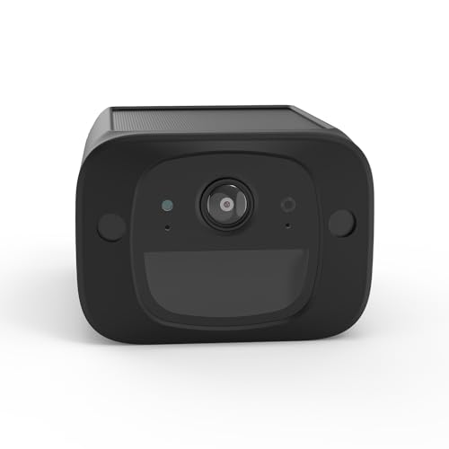 Holicfun Silicone Cover Skin for Eufy Security SoloCam S220 Camera (Black) - Image 3