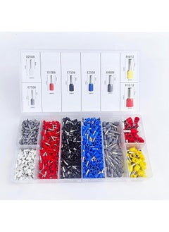 The Bros 1200-Piece Wire Sleeve Terminal Kit – Copper Crimp Connectors, 8 AWG Sizes (23-7), Insulated Pin End Terminals for Electrical Wiring & Industrial Use  - Image 1