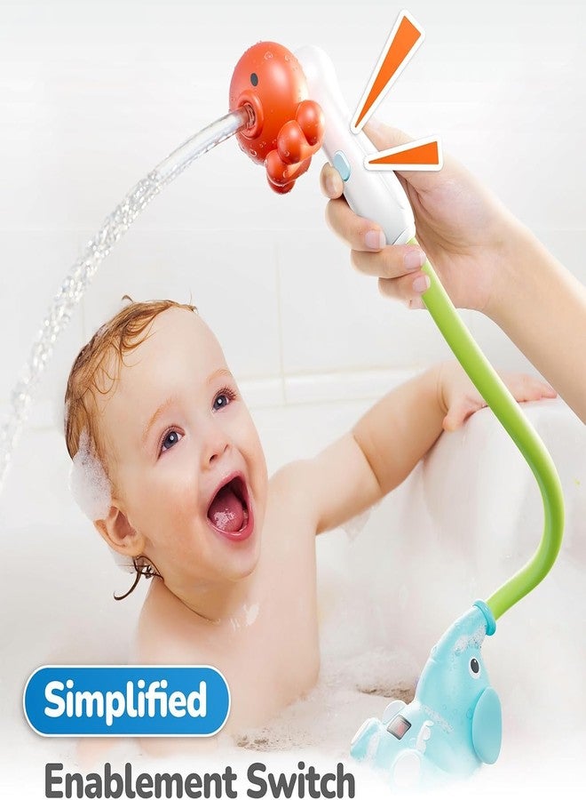 G-WACK Baby Bath Toys Shower Head Sprayer with Water Thermometer for New Borns, Toddlers and Kids | Baby Accessories, and Essentials in Bathtub or Sink | Shampoo Bath Rinser | USB Rechargeable-V2 - Image 4