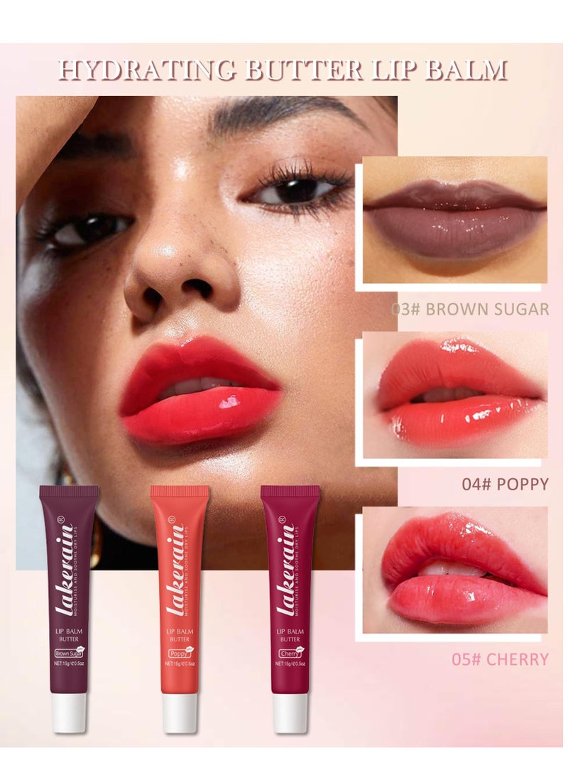KASTWAVE Tinted Lip Butter Balm, Moisturizing Lip Glow Oil Plumping Glimmer Glow Lipstick, Non-Sticky Lip Gloss, Jelly Yummy Lip Stain Balm, Long Lasting Moisturizing, Lip Care For A High-shine Finish  - Image 2